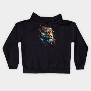 space tiger Kids Hoodie